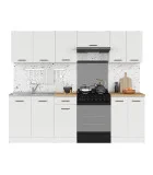 Modular kitchen JUNONA LINE 240 BBL BRW chalk gloss order